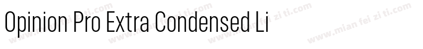 Opinion Pro Extra Condensed Light字体转换